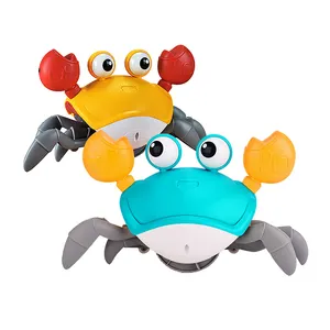 Jouet de marche en plein air pour bébé, petit crabe en plastique, jouet de marche en forme de crabe