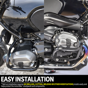 Protection de moteur et cadre anti-chute XXUN pour moto <span class=keywords><strong>BMW</strong></span> R <span class=keywords><strong>Nine</strong></span> <span class=keywords><strong>T</strong></span> RNineT R9T Racer Scrambler <span class=keywords><strong>Pure</strong></span> Urban G S 2014-2022 - Product Image 6