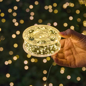 Nouvelles lumières de Noël pour arbre de Noël, fil de cuivre LED vert foncé, télécommande, petites guirlandes lumineuses colorées, décoratives, IP65 - Product Image 3