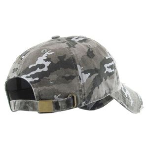 Gorra de Béisbol de Camuflaje Desgastada y Lavada, Estilo Dad Hat - Product Image 6