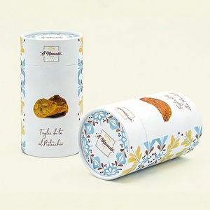 Tubos de Papel Cilíndricos Redondos Innovadores y 100% Ecológicos con Logotipos de Marca Personalizados para Pistachos y Otros Snacks Pequeños - Product Image 3