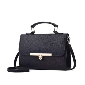 Women's <b>Small</b> Square Crossbody Bag Black Durable <b>Lock</b> Closure Everyday Use Spring 2025 - Product Image 3
