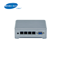 R41EZ 4 Lan 8 Go Celeron J4125 OEM ODM Routeur Pfsense le plus petit et le moins cher de Shenzhen Mini PC avec VGA 3 USB