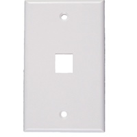 Keystone-Panel de enchufe Modular, placa frontal RJ45 blanca con certificado RoHS, 115x70mm, 1 puerto de montaje en pared