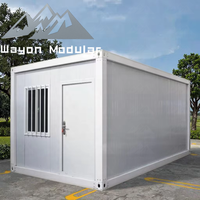 Wayon 20ft Portable Containers Maison Préfabriquée Pliable avec 2 Chambres pour Magasins Bureaux Maison