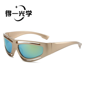 Sports Sunglasses PC Frame UV400 Protection Black Lightweight Cycling <b>Eyewear</b> - Product Image 4