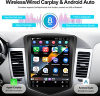 Hikity Radio mobil Stereo Android, untuk Chevrolet Cruze J300 2008 - 2012 9.7 ", Radio mobil/Android Auto/GPS/WiFi gaya Tesla pabrik OEM