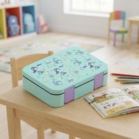 Boîtes à lunch étanches en Tritan transparent de qualité alimentaire supérieure, 3 compartiments, pour enfants, bébés et étudiants