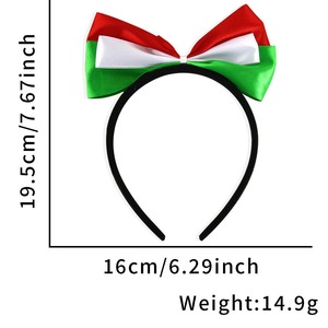 Diadema con Bloques de Color de las Banderas de EE. UU., Canadá y México, Decoración para Fiestas, Accesorio para Animar, Diadema con Lazo para Fanáticos - Product Image 4