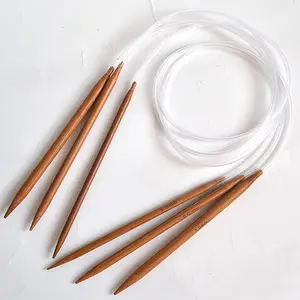 Bamboo 80CM Circular Knitting Needles Set Fancy Yarn Needle for Home Craft and Arm Knitting