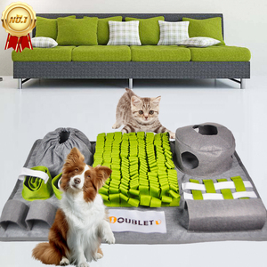 DOUBLETO Tapis d'activités pour animaux de compagnie, tapis de reniflement pour chiens, tapis de jeu alimentaire, tapis de puzzle, tapis de travail olfactif pour chiens - Product Image 1