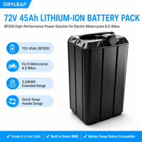 Paket Baterai Li-ion 72V 45Ah 8P20S IP65 Tahan Air Cangkang Keras Pengosongan Tinggi untuk Surron Light Bee X Sepeda Motor Listrik Off Road