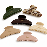 Nouvelle pince à cheveux coréenne Newyeah style INS, couleur Morandi, minimaliste, en acétate écologique, dégradé de couleurs, pince requin premium pour chignon