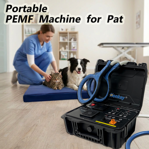 เครื่อง PEMF พกพาสำหรับม้า ราคาดีที่สุด ป้องกันการบาดเจ็บจากการเล่นกีฬา นวดตัวสัตว์ อุปกรณ์บำบัดด้วยแม่เหล็ก PEMF - Product Image 1