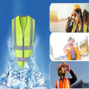 Gilet de refroidissement neuf pour hommes et femmes, avec poches à glace, vêtement de sécurité pour les travailleurs, gilet de refroidissement liquide ultra-froid pour activités de plein air - Product Image 3