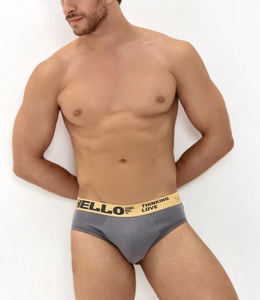 Slip da Uomo in <span class=keywords><strong>Cotone</strong></span> Traspirante con Logo Personalizzato, Design OEM/ODM, <span class=keywords><strong>Mutande</strong></span> a Vita Media per Uomo - Product Image 3