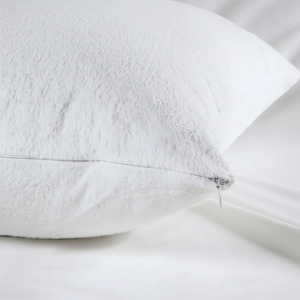 Blanc 100% Polyester taie d'oreiller imperméable plaine taie d'oreiller acariens maison ODM rectangulaire personnalisé preuve oreiller protecteur - Product Image 1