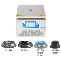 HENGNUO 3-16N Universal High Speed Refrigerated Microcentrifuge 16500rpm 24148xg Stainless Steel Aluminum Benchtop 4-37