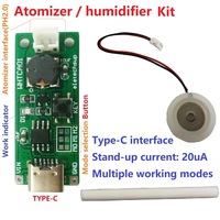 Kit de bricolage pour mini humidificateur USB Type-C Eletechsup WHTCA01, carte de circuit imprimé d'atomiseur, oscillation CN/GUA
