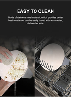 Presse à hamburger de luxe en acier inoxydable manche rond en bois grils faciles à nettoyer ensemble d'outils de plaque chauffante extérieure accessoires de barbecue