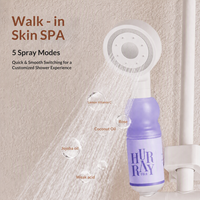 Pommeau de Douche Filtrant Parfum Lavande Rêve, Filtre Vitamine C, Distributeur en Gros, Ensemble Intégré Cinq Modes pour Salle de Bain