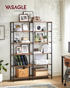 <span class=keywords><strong>Étagère</strong></span> multifonctionnelle moderne <span class=keywords><strong>VASAGLE</strong></span>, bibliothèque à 6 niveaux, <span class=keywords><strong>étagère</strong></span> <span class=keywords><strong>de</strong></span> <span class=keywords><strong>rangement</strong></span> haute avec options personnalisables - Product Image 1