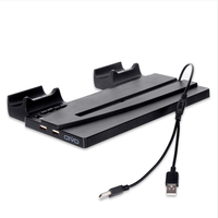 OVIO Original Multifunktionale Duale Controller-Ladestation für PlayStation 5 PS5 Konsole mit LED und 4 Adaptern