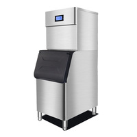 Machine à glaçons commerciale de type split, grands bacs à glaçons, équipement entièrement automatique pour les salons de thé, protection contre la surchauffe