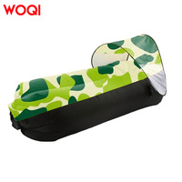 Canapé gonflable de plage en polyester imperméable WOQI - Canapé gonflable portable toutes saisons pour une relaxation ultime au bord de la mer