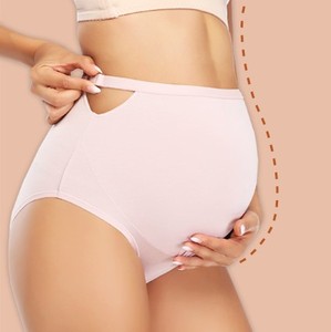 Sous-vêtements femmes Intiflower femmes enceintes taille haute sous-vêtements modaux taille réglable <span class=keywords><strong>culotte</strong></span> de maternité - Product Image 5