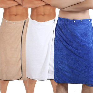 Bata de baño con botón ajustable para <span class=keywords><strong>hombre</strong></span>, para <span class=keywords><strong>piscina</strong></span>, Spa, playa, Coral, Polar, portátil, venta al por mayor - Product Image 3