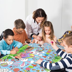 Póster de Actividades para Fiesta de Pascua DAMAI, Papel Versátil para Colorear, Banner, Cubierta de Mesa para Fiestas Escolares y Decoración de Eventos Especiales - Product Image 2