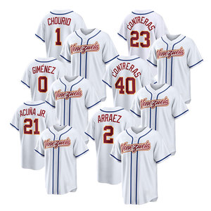 Maglie da Stadio per il World Baseball Classic 2026, Vendita all'Ingrosso, Personalizzate, Economiche, Cucite, Maglia della Squadra Venezuela, Tutti i Giocatori, 40 Contreras - Product Image 4