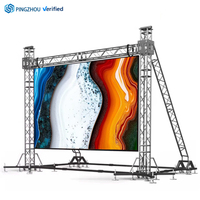 Pantalla LED para Exteriores Impermeable IP65 a Todo Color P2.9 P2.6 P3.9, Pantalla LED Móvil de Alquiler de Alta Definición Fundida a Presión