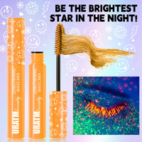 Nouveau liquide fluorescent 6 couleurs à base de plantes et de minéraux pour des cils lumineux, denses, allongeants, imperméables et résistants aux bavures