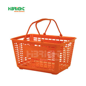 Certificado ISO Highbright Colorido Durable 14L PP Plástico 41x31x21,5 cm Comercial Supermercado Tienda Cesta de la compra - Product Image 3