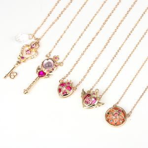 Collier Bijoux de Mode Mignon Pendentif <span class=keywords><strong>Baguette</strong></span> Magique SAKURA Card Captor <span class=keywords><strong>Sailor</strong></span> <span class=keywords><strong>Moon</strong></span> pour Filles - Product Image 1