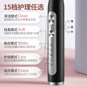 Ultrasonic Electric Toothbrush Type C Charging IPX7 Waterproof Metal Body <b>Rechargeable</b> <b>Battery</b> 800-1200mAh Made Yangzhou Jiangsu - Product Image 1