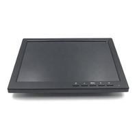 DC12 Monitor Wall Mount Desktop TFT LCD Monitor 10.1 inci CCTV Monitor dengan BNC AV VGA HD1080P USB Port Monitor komputer
