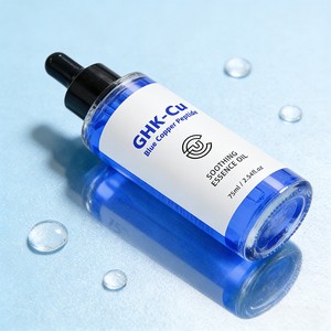 Sérum pour le visage au cuivre bleu, sérum anti-âge, réparateur de la peau, anti-rides, peptide de cuivre GHK-Cu, marque privée - Product Image 4