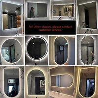 Miroir LED pleine longueur avec variateur d'intensité tactile, miroir mural pour chambre à coucher OEM/ODM