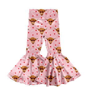 Popolare abbigliamento per bambini pantaloni per ragazze plus size <span class=keywords><strong>leggings</strong></span> svasati per bambini fascia elastica pantaloni per bambini vendita calda bell bottom - Product Image 6