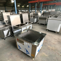 Pembersih Ultrasonik Industri HT Electric Baru 25/28kHz Timer Digital Pembersihan Air Panas 3000W Tangki 50 Galon Perhiasan Kacamata