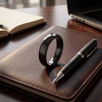 Bague intelligente NFC en céramique brillante de 5 mm, Ntag 216 et base de bague vierge, lot de 2, étanche, vente en gros, approvisionnement en vrac direct usine