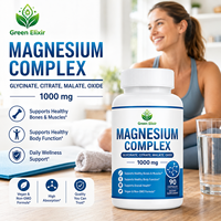 Kapsul Magnesium Glisinat Sitrat Malat Oksida 1000mg Pendukung Fungsi Tulang, Otot, dan Tubuh 90 Kapsul Kemasan Besar