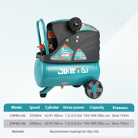 1500W 1800W 2000W 2200W 1.5HP 2HP 50L 220V silencieux Portable petit moteur compresseur d'air pompe personnalisée usine
