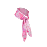 Foulard de sport pour la course et l'équitation, avec gel rafraîchissant pour compresses chaudes et froides, en coton/polyester/spandex, motif géométrique, long