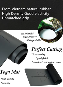 Tapete de Yoga KeatFit Personalizado, Ecológico, de Caucho Natural Antideslizante, Ovalado, de 5mm, con Logotipo Esmerilado, Impermeable y Resistente - Product Image 5