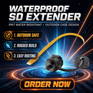 Outdoor ABS Copper Contact Micro <strong>SD</strong> Card Slot <strong>Adaptor</strong> IP67 Waterproof Extension Cable for Cabinet/Chassis Enclosure - Product Image 2