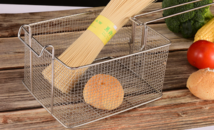 Meyve sepetlerinin günlük masaüstü depolanması için yüksek kaliteli özel 304/316 paslanmaz çelik tel Mesh depolama sepeti - Product Image 6